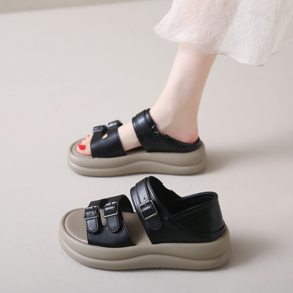 Orthopedic Balance | Double Buckle Platform Sandals