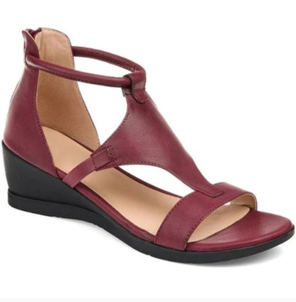 Orthopedic Balance Criss-Cross Gladiator Wedge Sandals