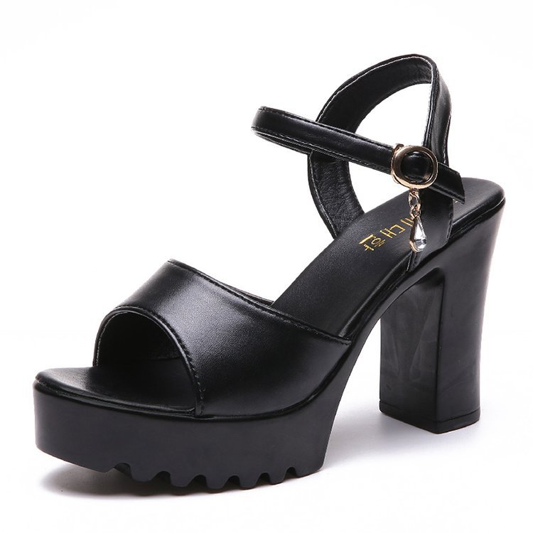 Orthopedic Platform Block Heel Sandals