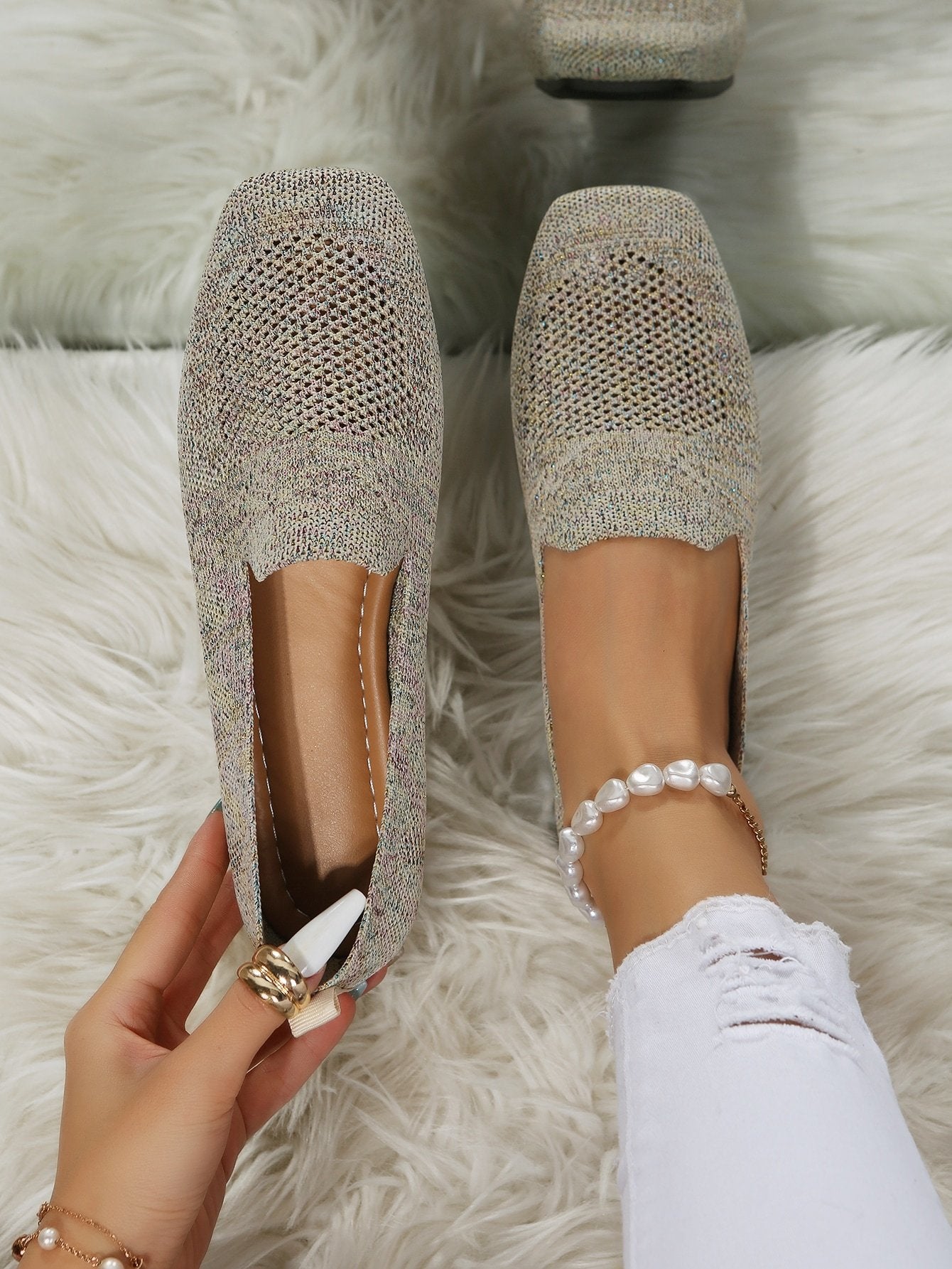 Amelia | Breathable Knit Slip-On Loafers with Orthopedic Cushioned Support