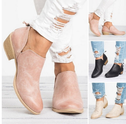 Orthopedic Balance Retro High Heel Ankle Boots - Unique Autumn