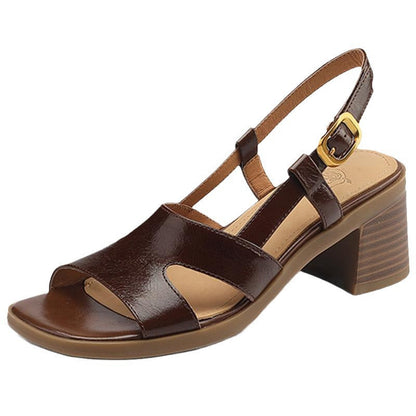 Orthopedic Balance Square Toe Sandals - Open Toe Comfort