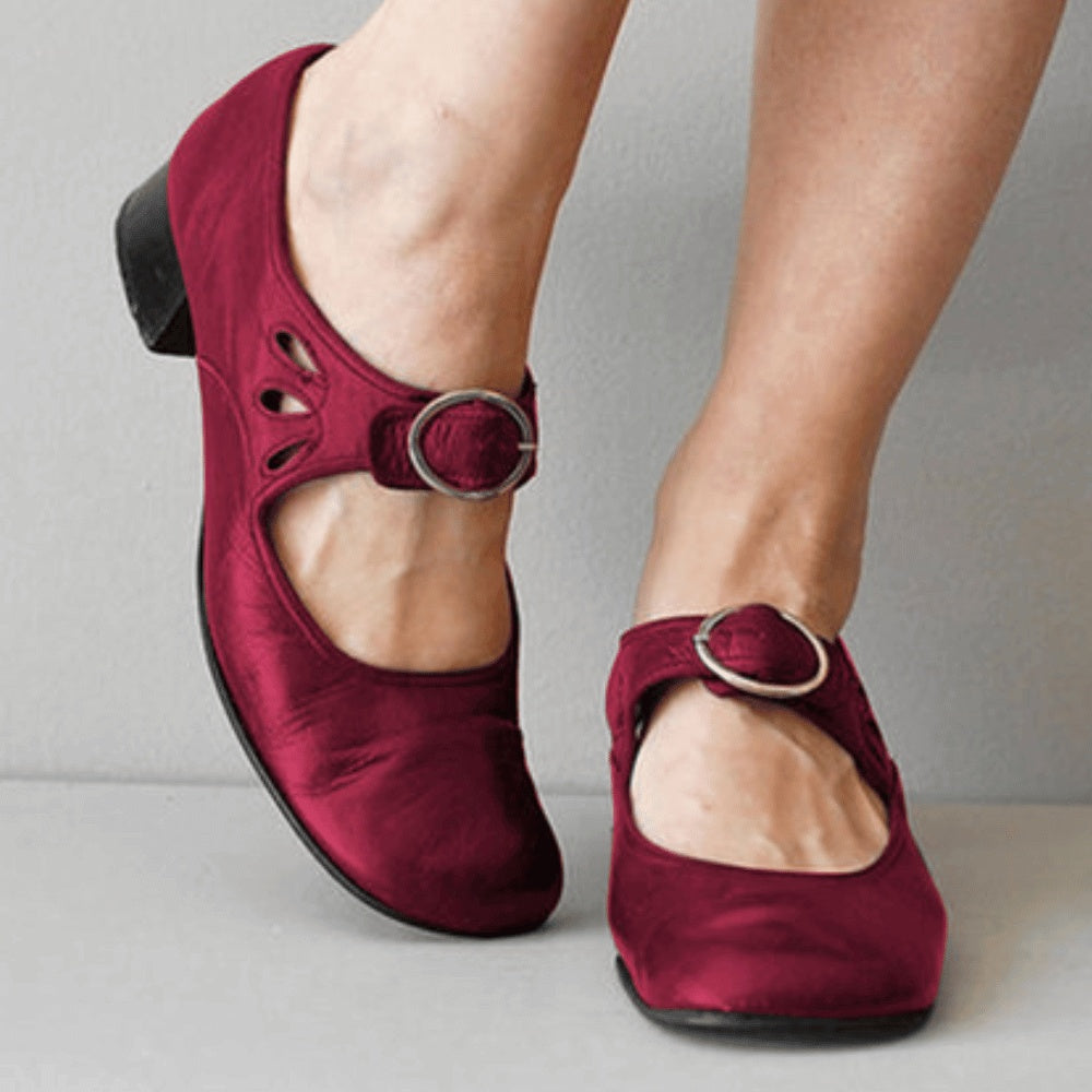 Bianca | Buckle Shallow Cut Single Shoes