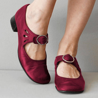 Bianca | Buckle Shallow Cut Single Shoes