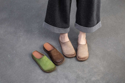 Maren | Soft Leather Slip-On Comfort Mules