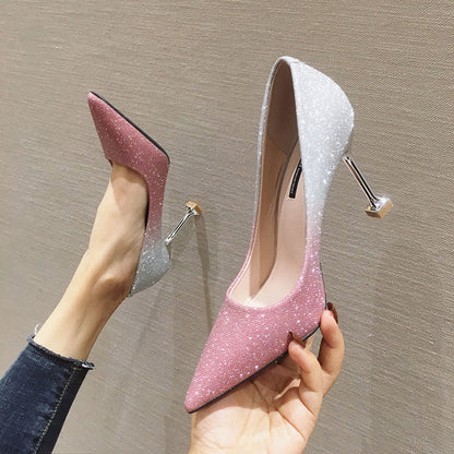 Orthopedic Balance Sexy Gradient Pointed Stiletto Pumps - Unique Elegance