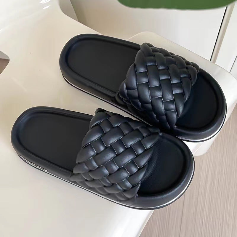 Orthopedic Balance Cloud Cushion Slides – Ultra-Soft Woven Comfort Slippers