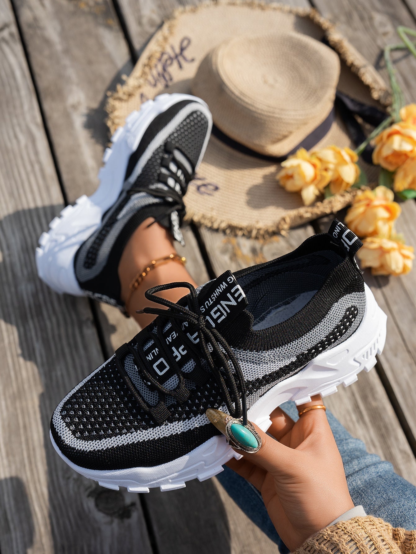 Orthopedic Balance Flyknit Mesh Sneakers - Unique Comfort And Style
