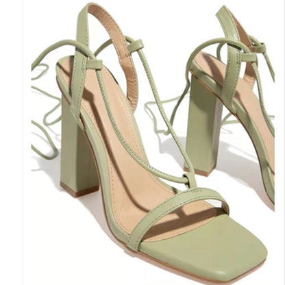 Orthopedic Balance Square Heel Sandals - Unique Elegance For Parties