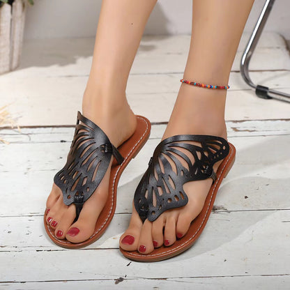 Orthopedic Balance Vintage Summer Sandals With Butterfly Wings - Unique And Lightweight