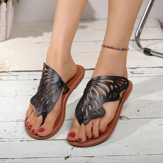 Orthopedic Balance Vintage Summer Sandals With Butterfly Wings - Unique And Lightweight