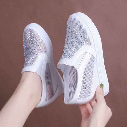 Orthopedic Balance Mesh Sneakers - Hidden Heel Comfort