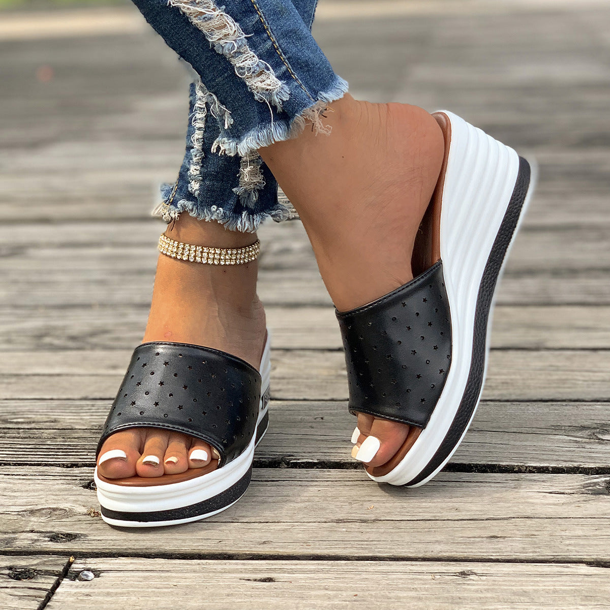 Orthopedic Balance Fish Mouth Heeled Sandals: Unique Summer Elegance