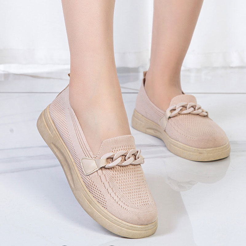 Orthopedic Balance Chain Flats - Slip-On Comfort Shoes