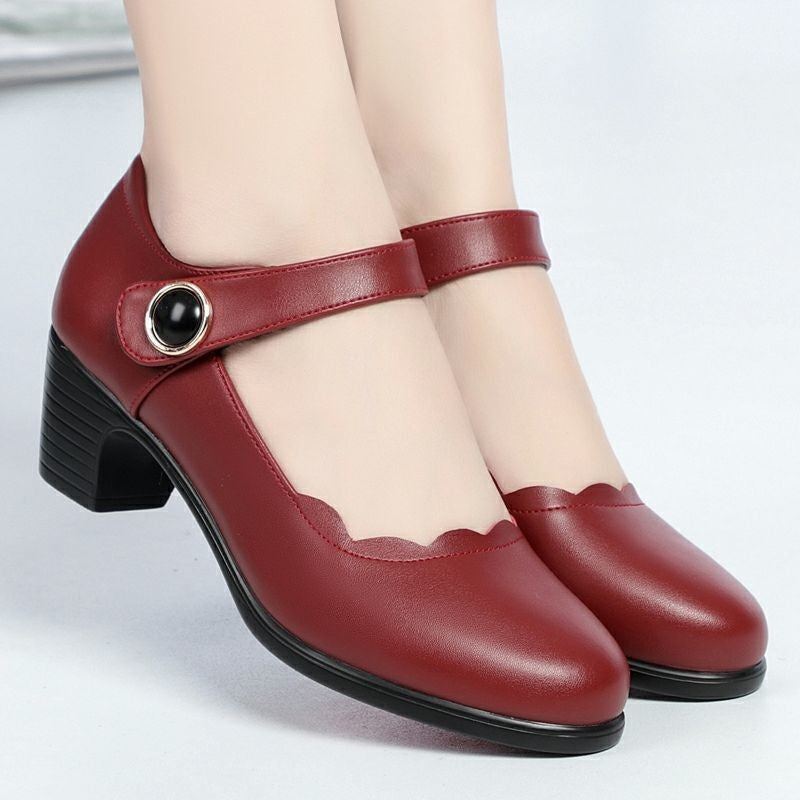 Orthopedic Balance Soft Leather Open-Toe Shoes - Unique Elegance