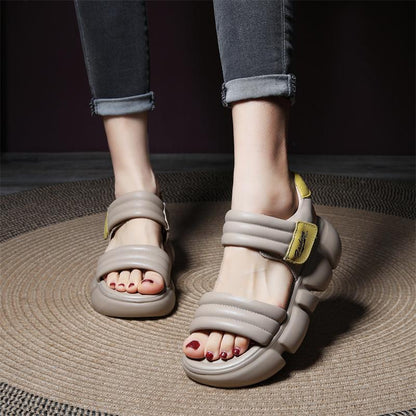 Orthopedic Balance Chunky Platform Adjustable Strap Sandals