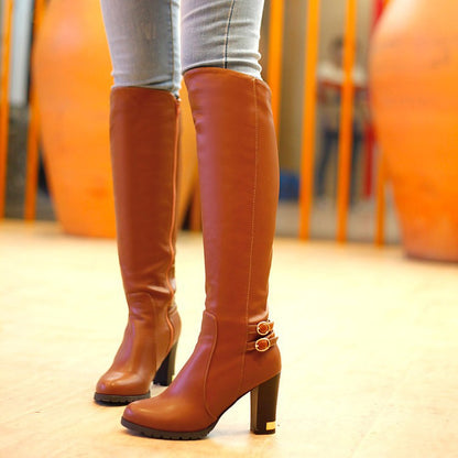 Miriam | Elegant Tall Block-Heel Orthopedic Knee-High Boots