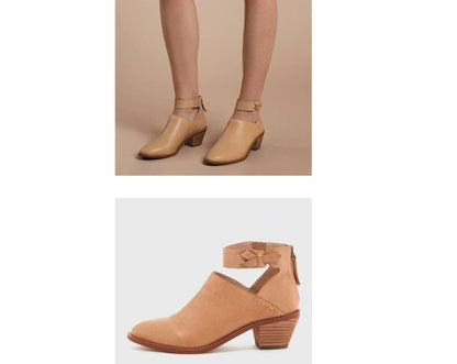 Marie | Ankle-Strap Block-Heel Orthopedic Booties