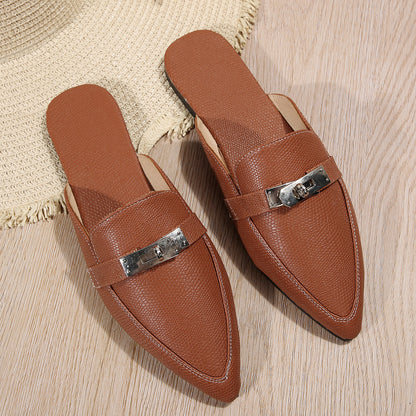Lucerine | Women’s Orthopedic Pointed Toe Mule Flats
