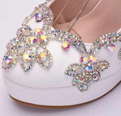 Orthopedic Balance Rhinestone High Heel Shoes
