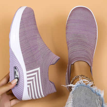 Orthopedic Balance Women’s Slip-On Sneakers – Lightweight Breathable Walking Shoes