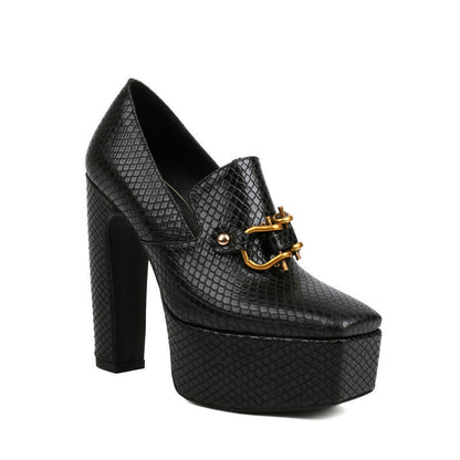 Fayevera | Women’s Orthopedic Platform Block Heel Loafers