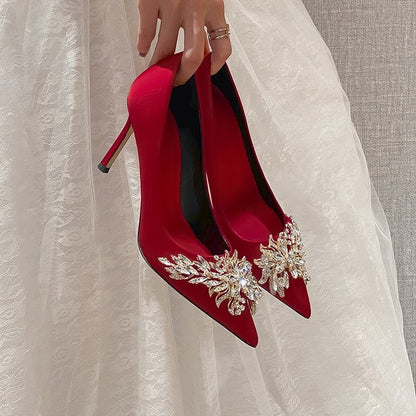 Orthopedic Balance Unique Red High Heel Wedding Shoes