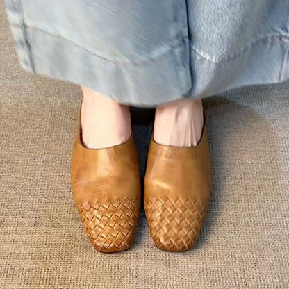 Orthopedic Balance | Woven Toe Slip-On Mule Loafers