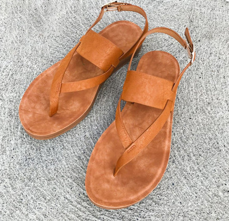 Paige | Women’s Orthopedic Cross Strap Flat Sandals
