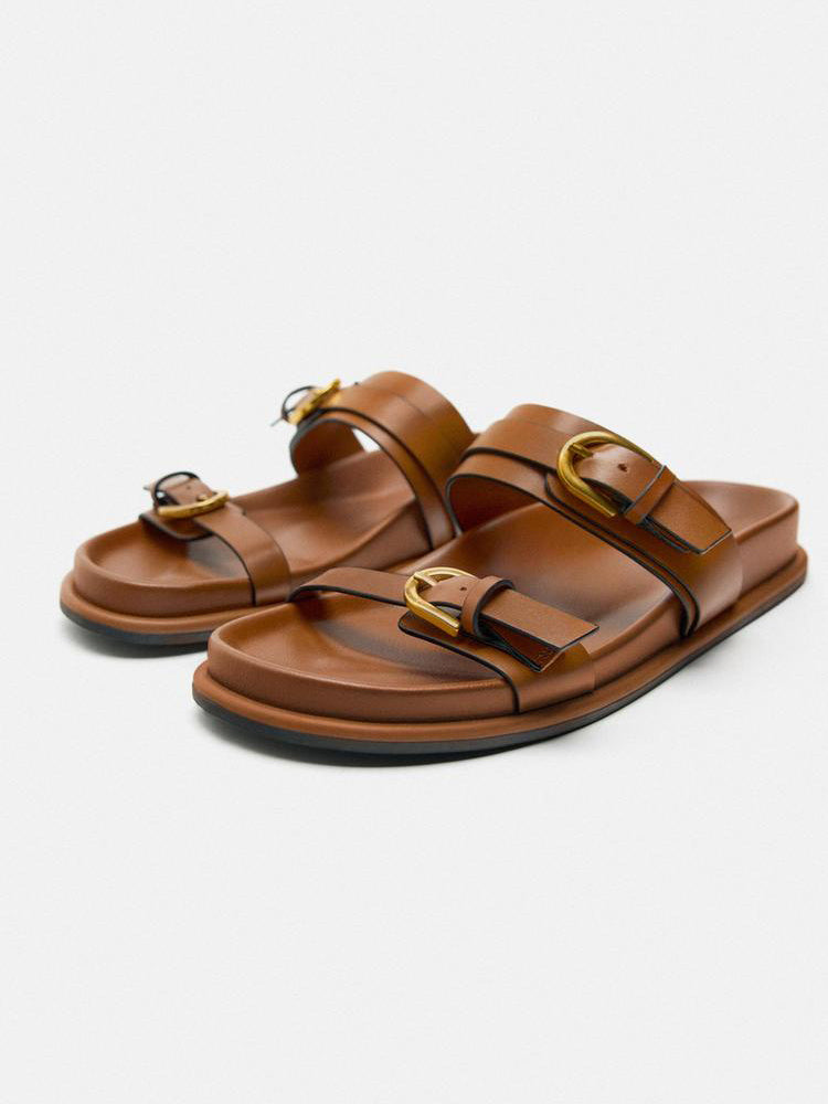 Orthopedic Balance Double-Buckle Comfort Slide Sandals