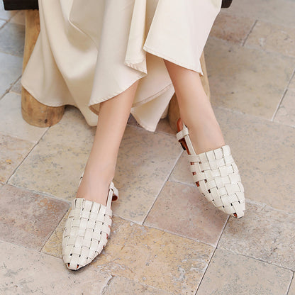 Orthopedic Balance Woven Slingback Sandals