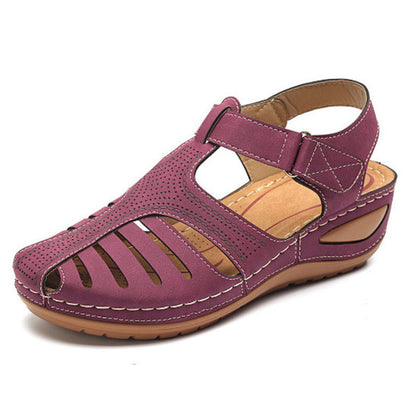 Orthopedic Balance Plus Size Retro Wedge Sandals - Comfort And Style