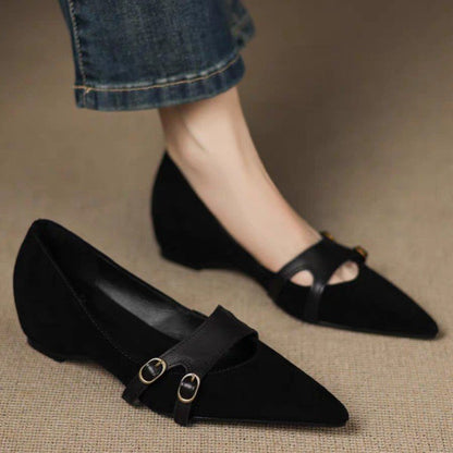 Orthopedic Balance Vintage Pointed Flats - Supportive Design