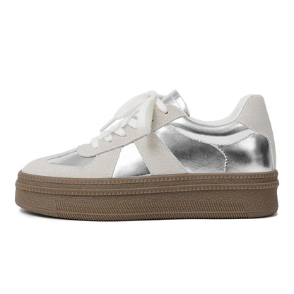 Leocadia | Women’s Orthopedic Metallic Platform Sneakers