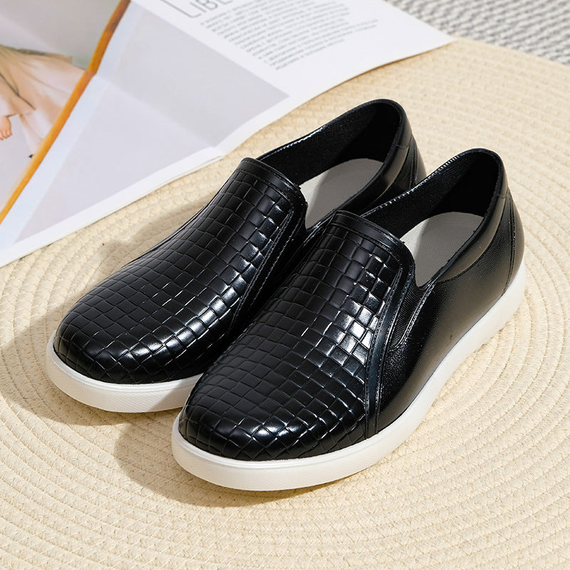 Orthopedic Balance | Perforated Leather Slip-On Comfort Shoes