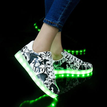Orthopedic Balance Lightweight Fluorescent Shoes For Unique Couples