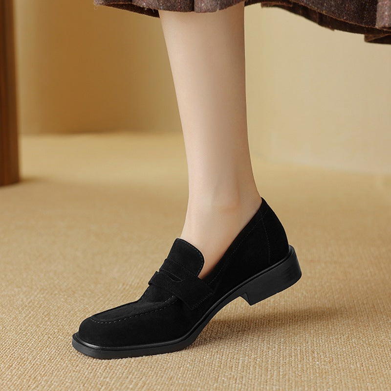 Orthopedic Balance Sheepskin Pumps - Square & Round Toe Design
