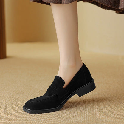 Orthopedic Balance Sheepskin Pumps - Square & Round Toe Design
