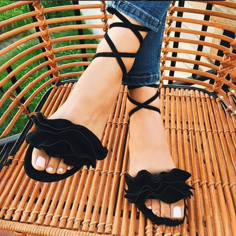 Orthopedic Balance Plus Size Floral Flat Sandals - Unique Elegance