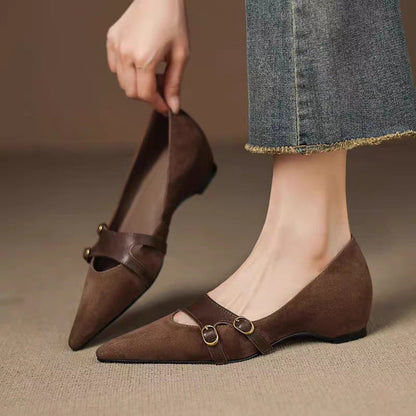 Orthopedic Balance Vintage Pointed Flats - Supportive Design