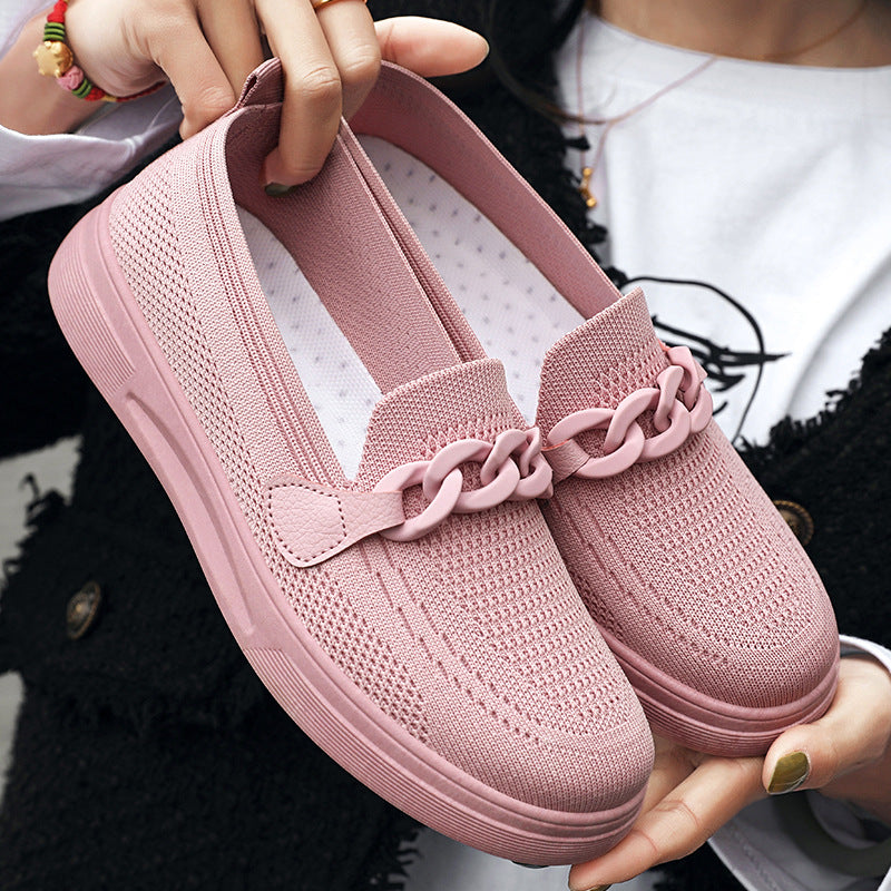 Orthopedic Balance Chain Flats - Slip-On Comfort Shoes