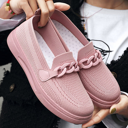 Orthopedic Balance Chain Flats - Slip-On Comfort Shoes