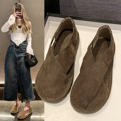 Orthopedic Balance Round-Toe Roman Sandals - Comfort And Style