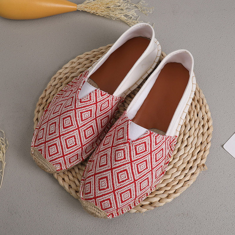 Orthopedic Balance Men and Women’s Espadrille Slip-On Flats – Breathable Casual Summer Shoes