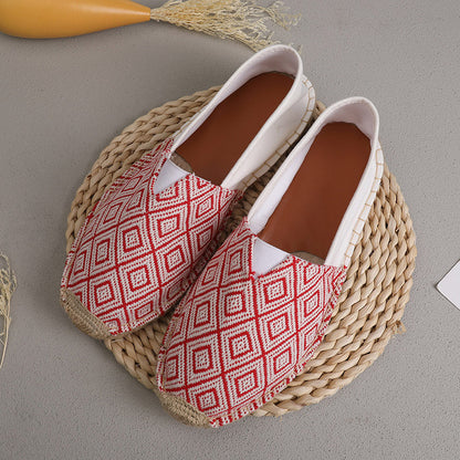 Orthopedic Balance Men and Women’s Espadrille Slip-On Flats – Breathable Casual Summer Shoes