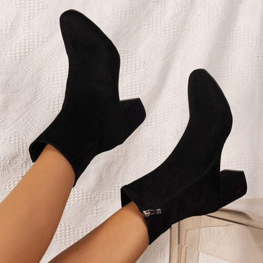 Orthopedic Balance Suede Stretch Boots - Pointed Toe Comfort