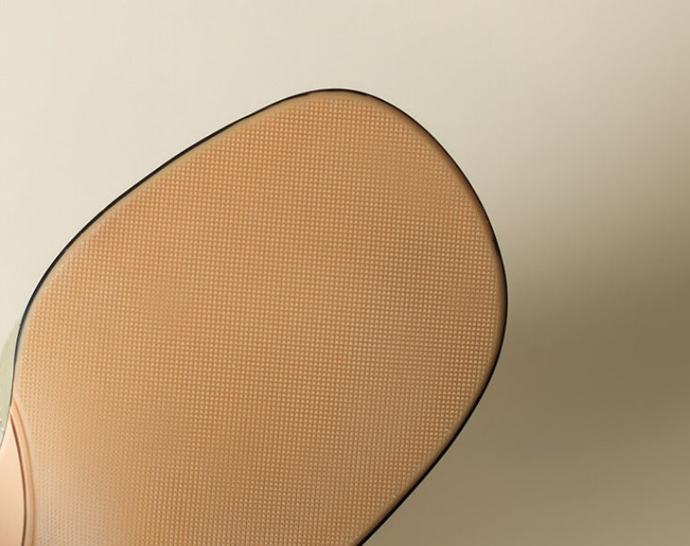 Orthopedic Balance Elegant Leather Sandals With A Chunky Heel And A Single Buckle