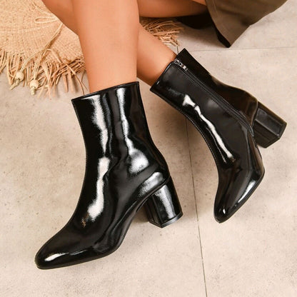 Mallory | Classic Block-Heel Ankle Boots