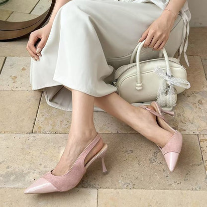 Orthopedic Balance Elegant Slingback Heels – Pointed Toe Slim Comfort Pumps