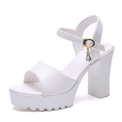 Orthopedic Platform Block Heel Sandals
